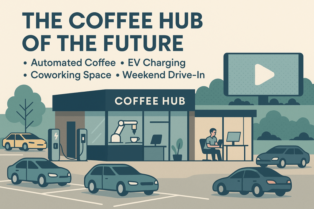 The Future of Coffee: Automated EV Charging and&nbsp;Coworking